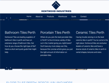 Tablet Screenshot of kentwoodtiles.com.au